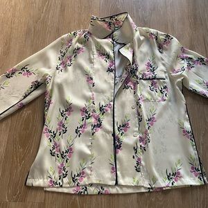 Zara silky button down